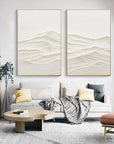Multicolor Horizon Drift Canvas Painting For Home Decoration Set Of 2 - Artwallpainting