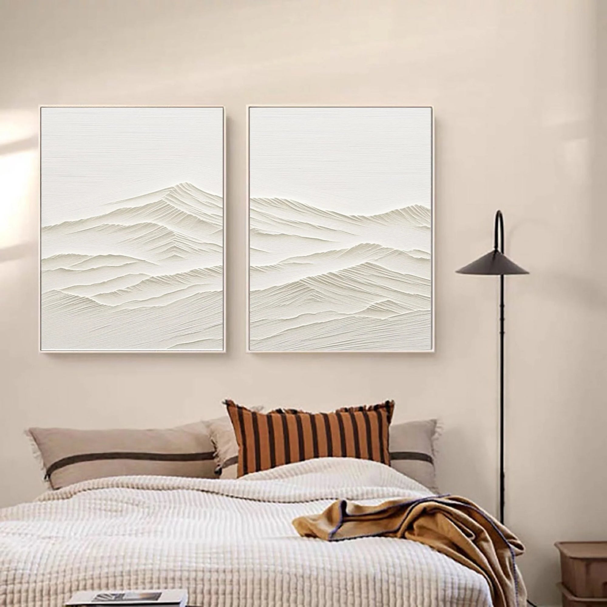 Multicolor Horizon Drift Canvas Painting For Home Decoration Set Of 2 - Artwallpainting
