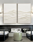 Multicolor Horizon Drift Canvas Painting For Home Decoration Set Of 2 - Artwallpainting