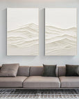 Multicolor Horizon Drift Canvas Painting For Home Decoration Set Of 2 - Artwallpainting