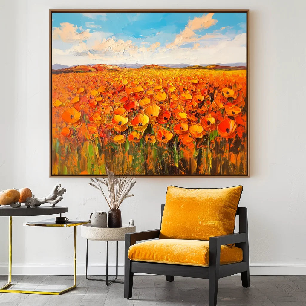 Multicolor Horizon - Hand-Painted Landscape Wall Art - Artwallpainting