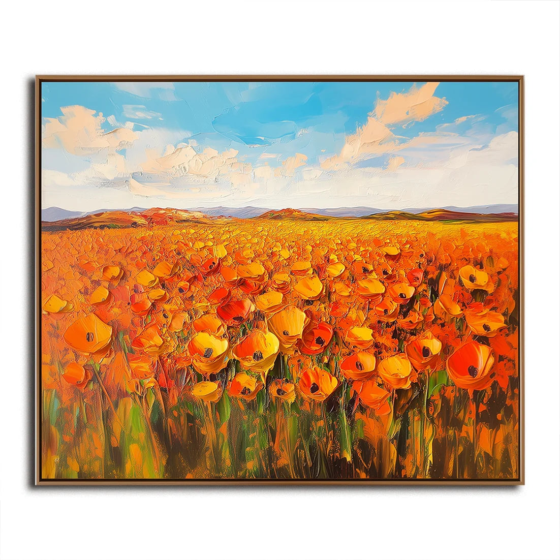 Multicolor Horizon - Hand-Painted Landscape Wall Art - Artwallpainting