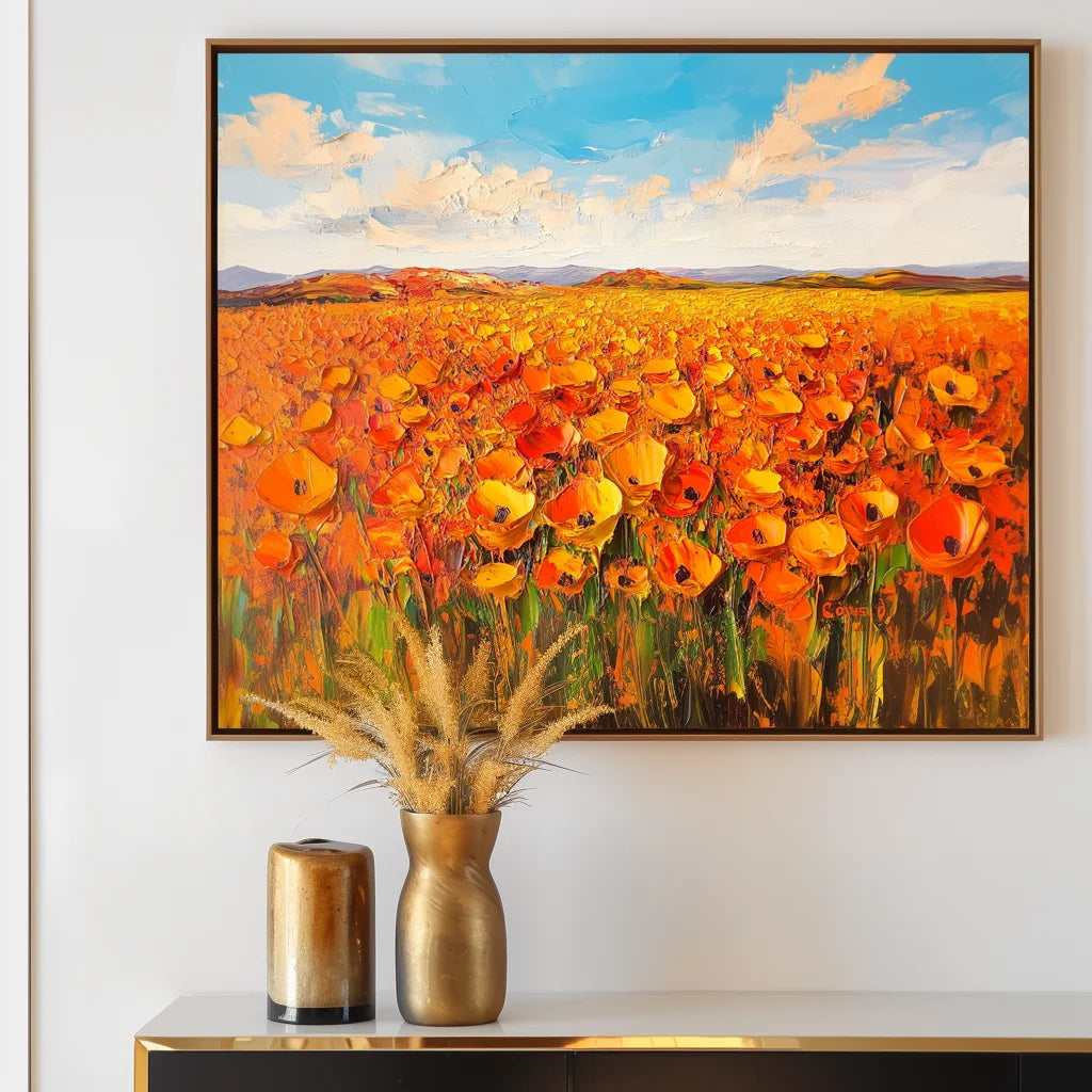 Multicolor Horizon - Hand-Painted Landscape Wall Art - Artwallpainting