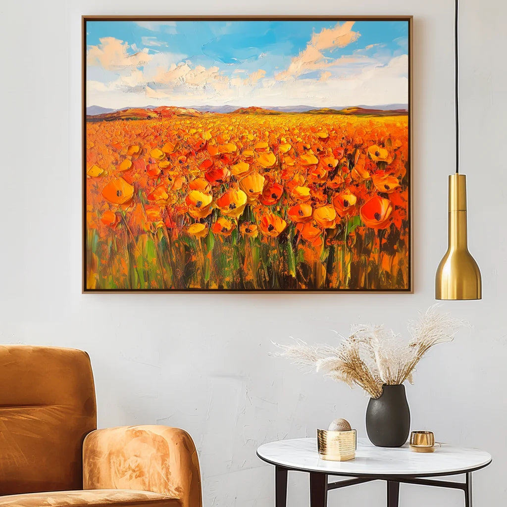 Multicolor Horizon - Hand-Painted Landscape Wall Art - Artwallpainting