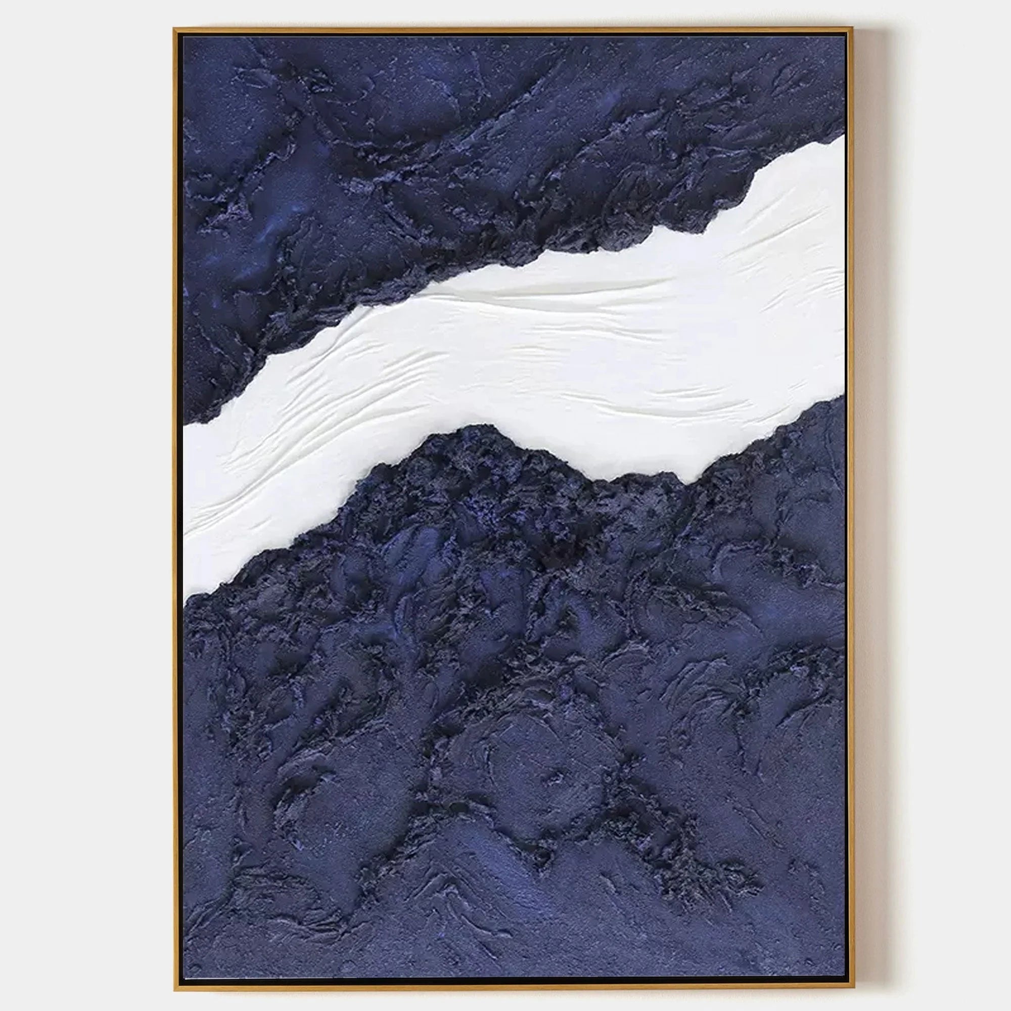 Multicolor Indigo Divide Abstract Peaks - Artwallpainting