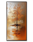 Multicolor Island Of Autumn - Vertical Landscape Oil Painting - Artwallpainting