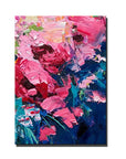 Multicolor Kiss Of Spring-Modern Abstract Thick Painted Floral Wall Art - Artwallpainting