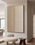 Multicolor Large Beige Wabi-Sabi Mural Decoration - Artwallpainting
