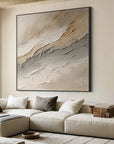 Multicolor Large Wabi-Sabi Style Brown Wall Painting - Artwallpainting