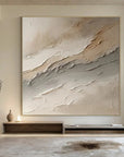 Multicolor Large Wabi-Sabi Style Brown Wall Painting - Artwallpainting