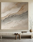 Multicolor Large Wabi-Sabi Style Brown Wall Painting - Artwallpainting
