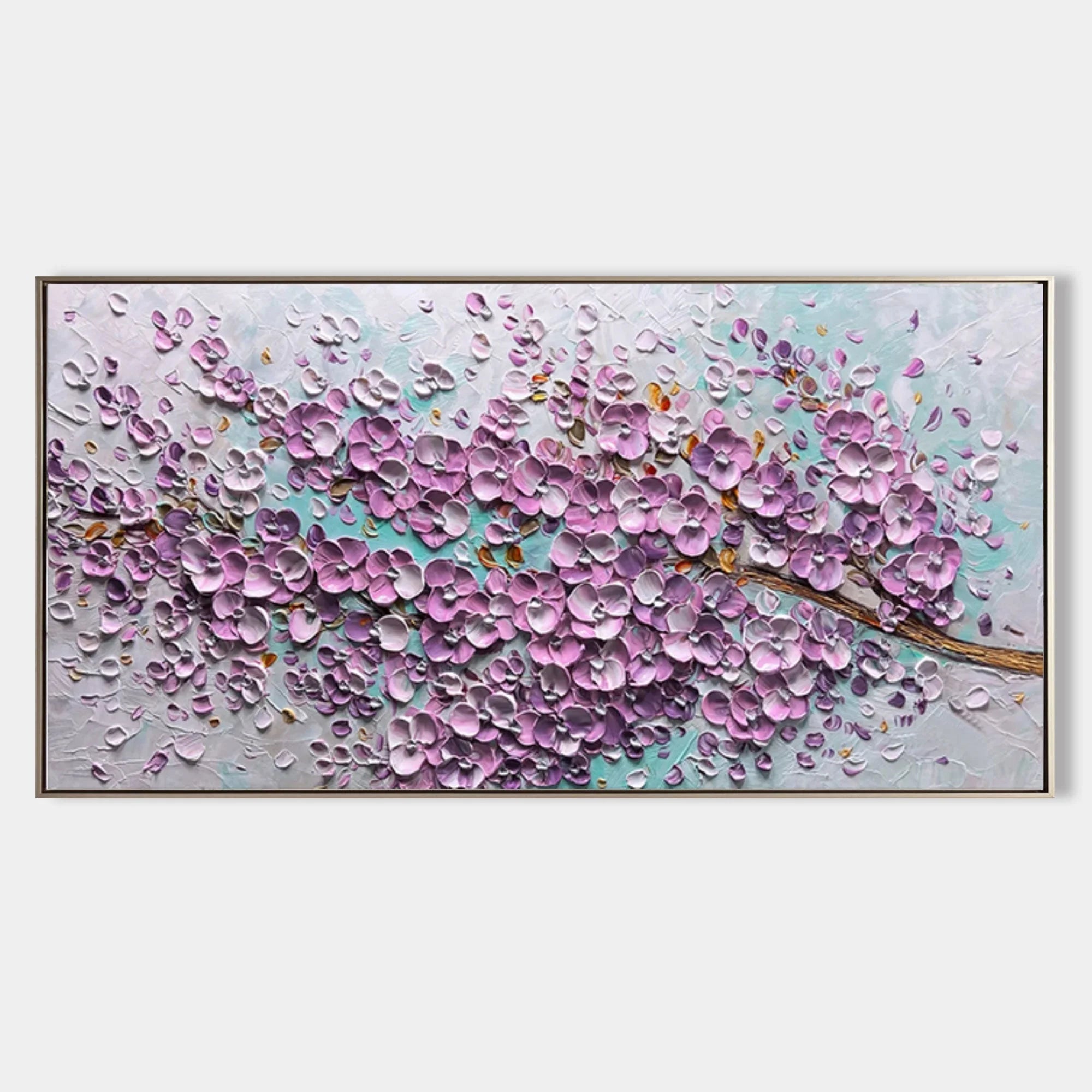 Multicolor Lavender Bliss Petal Dance - Artwallpainting