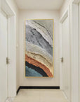 Multicolor Layered Earth Textured Art - Artwallpainting