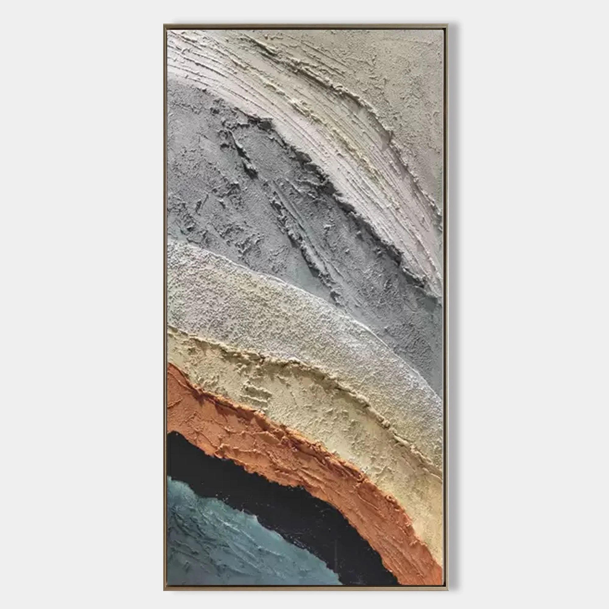 Multicolor Layered Earth Textured Art - Artwallpainting