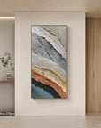 Multicolor Layered Earth Textured Art - Artwallpainting
