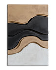 Multicolor Layered Sculptural Abstract Painting - Contour Shift - Artwallpainting