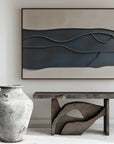 Multicolor Layered Sculptural Abstract Painting - Layers Of Silence - Artwallpainting