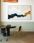 Multicolor Layered Terrain-Modern Abstract 3D Mountain Texture Wall Art - Artwallpainting