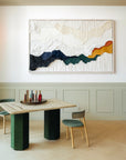 Multicolor Layered Terrain-Modern Abstract 3D Mountain Texture Wall Art - Artwallpainting