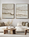 Multicolor Layered Tranquility Diptych - Artwallpainting
