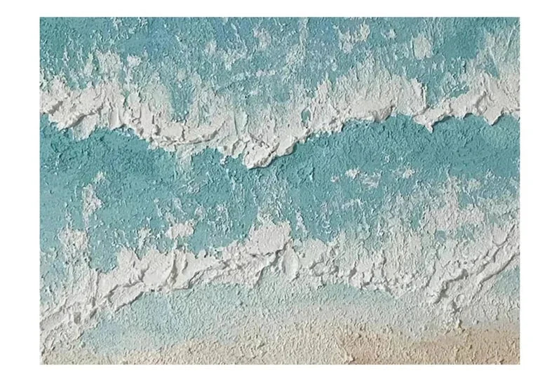 Multicolor Light Tone Beach Art Canvas Painting For Home Decoration - Artwallpainting