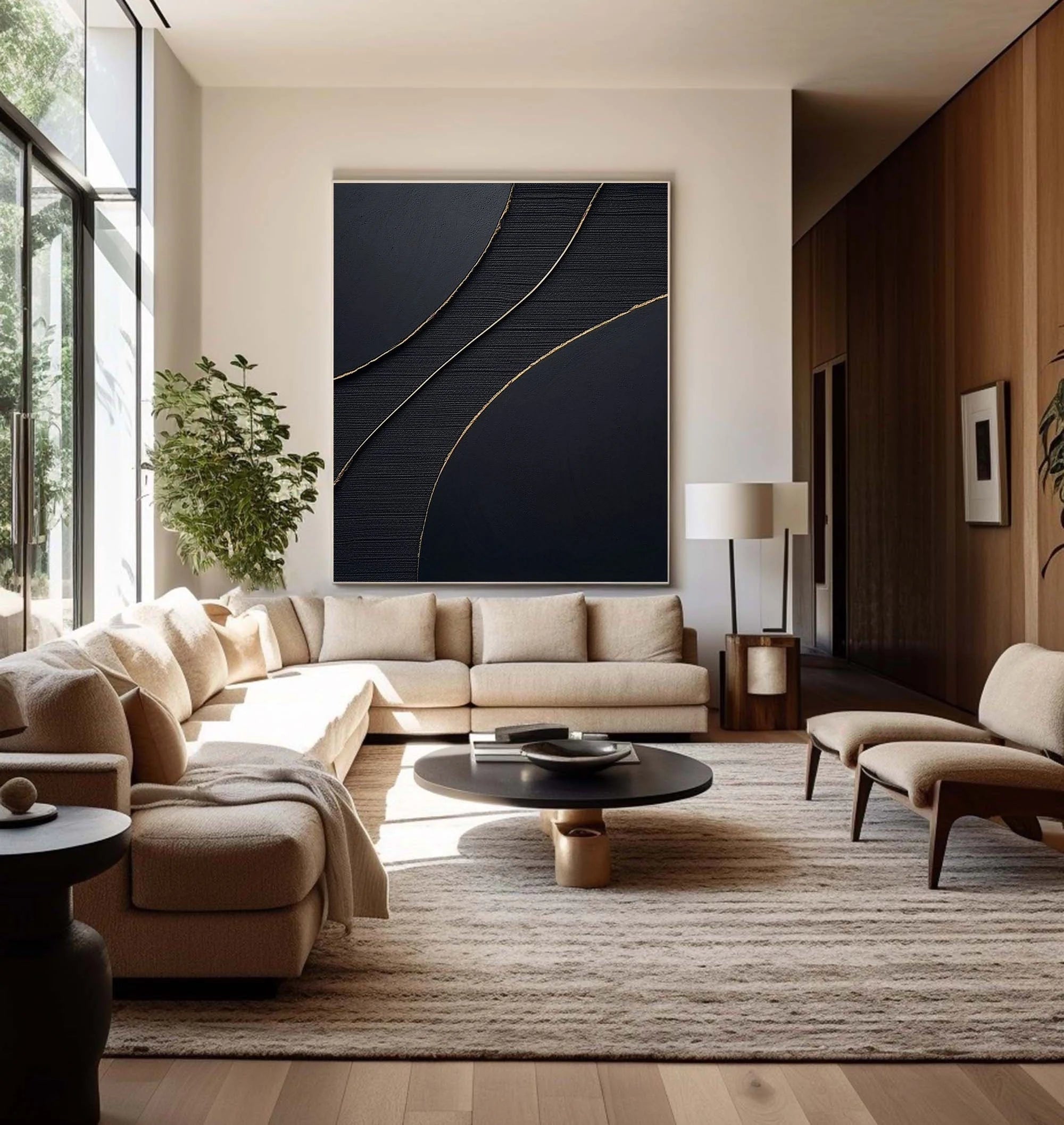 Multicolor Line Flow Canvas Painting For Home Decoration - Artwallpainting