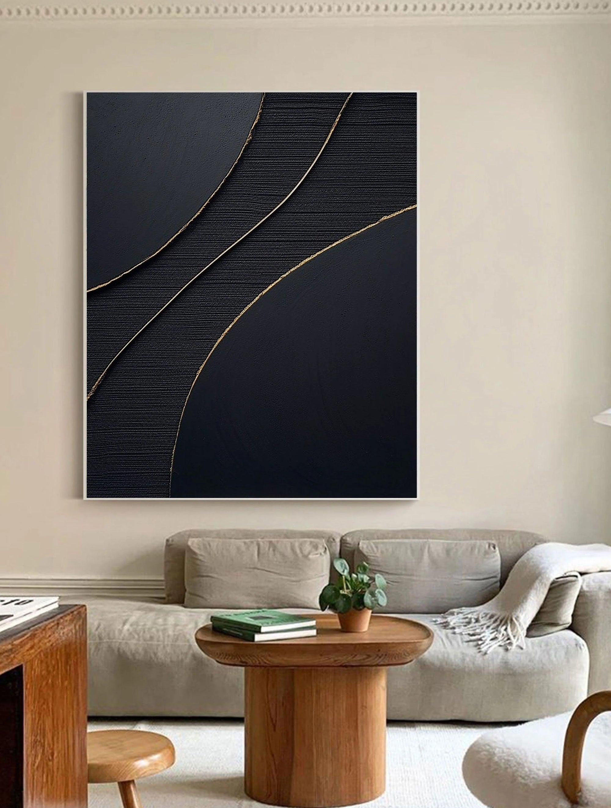 Multicolor Line Flow Canvas Painting For Home Decoration - Artwallpainting