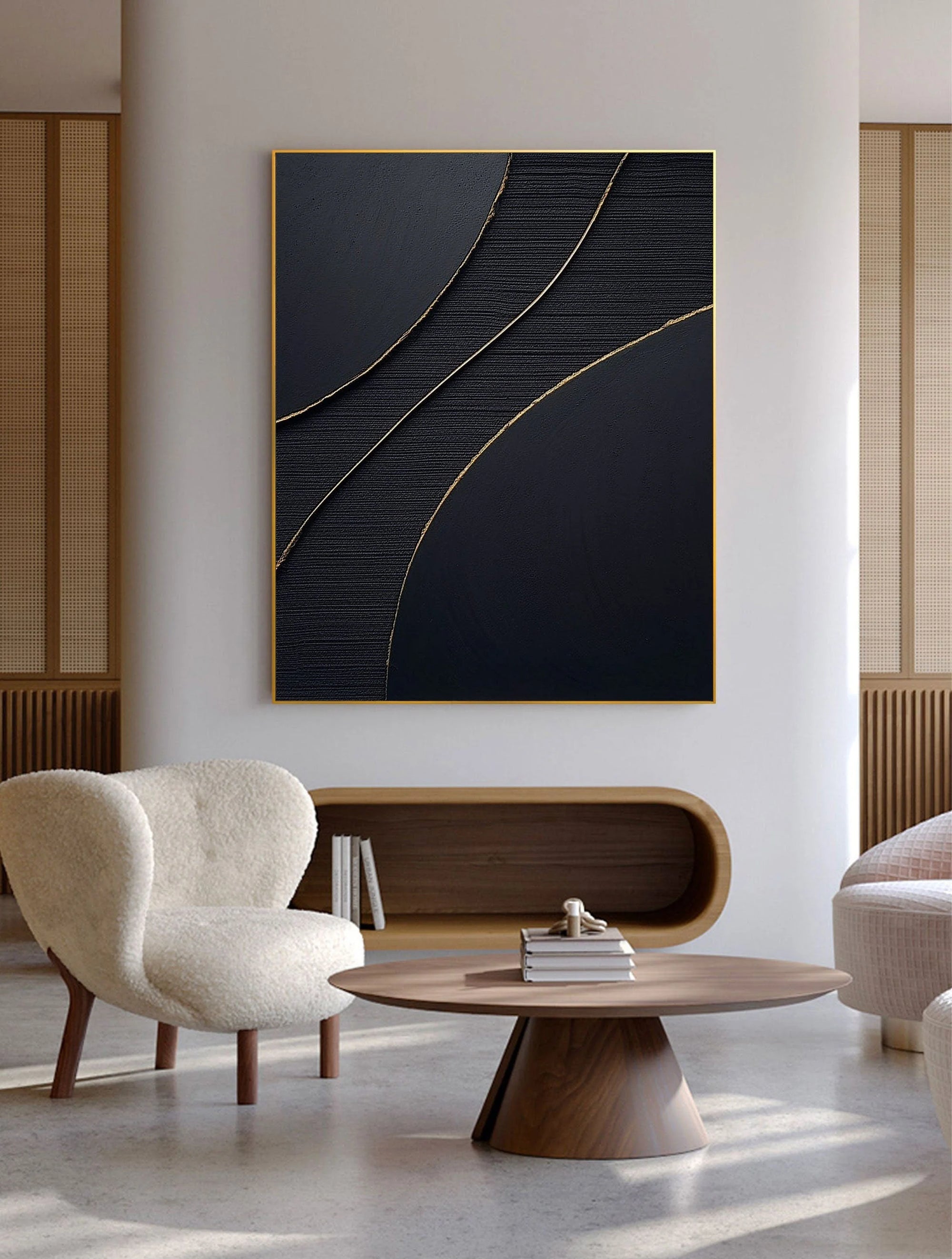 Multicolor Line Flow Canvas Painting For Home Decoration - Artwallpainting