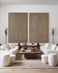 Multicolor Linear Balance Textured Abstract Canvas Duo Set Of 2 - Artwallpainting