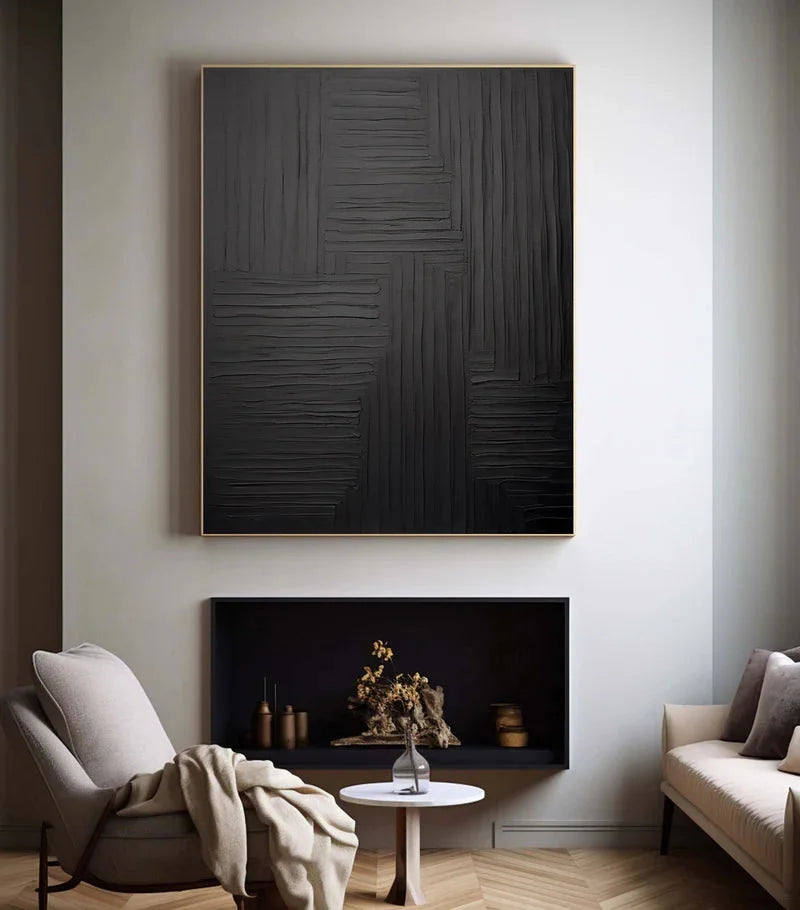 Multicolor Linear Elegance - Textured Abstract Wall Art - Artwallpainting