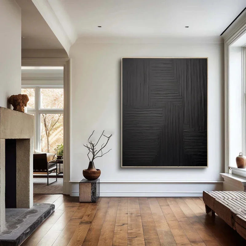 Multicolor Linear Elegance - Textured Abstract Wall Art - Artwallpainting