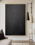 Multicolor Linear Elegance - Textured Abstract Wall Art - Artwallpainting