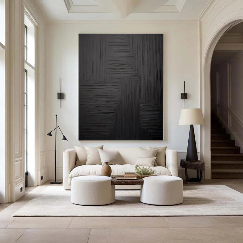 Multicolor Linear Elegance - Textured Abstract Wall Art - Artwallpainting