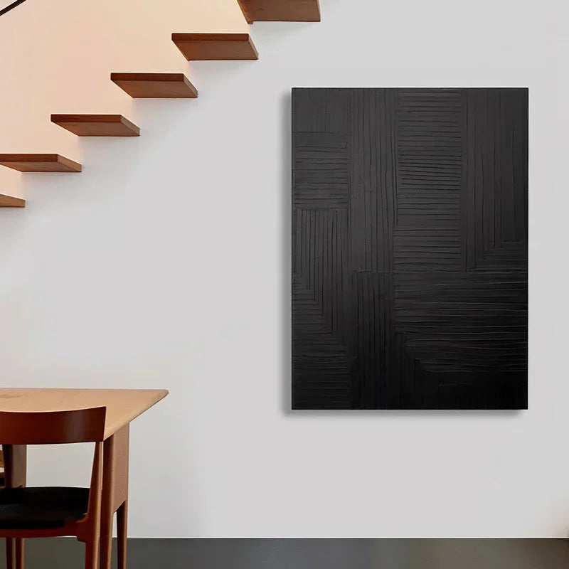 Multicolor Linear Elegance - Textured Abstract Wall Art - Artwallpainting