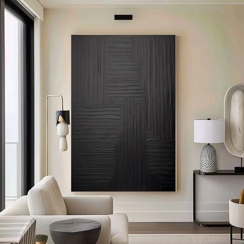 Multicolor Linear Elegance - Textured Abstract Wall Art - Artwallpainting