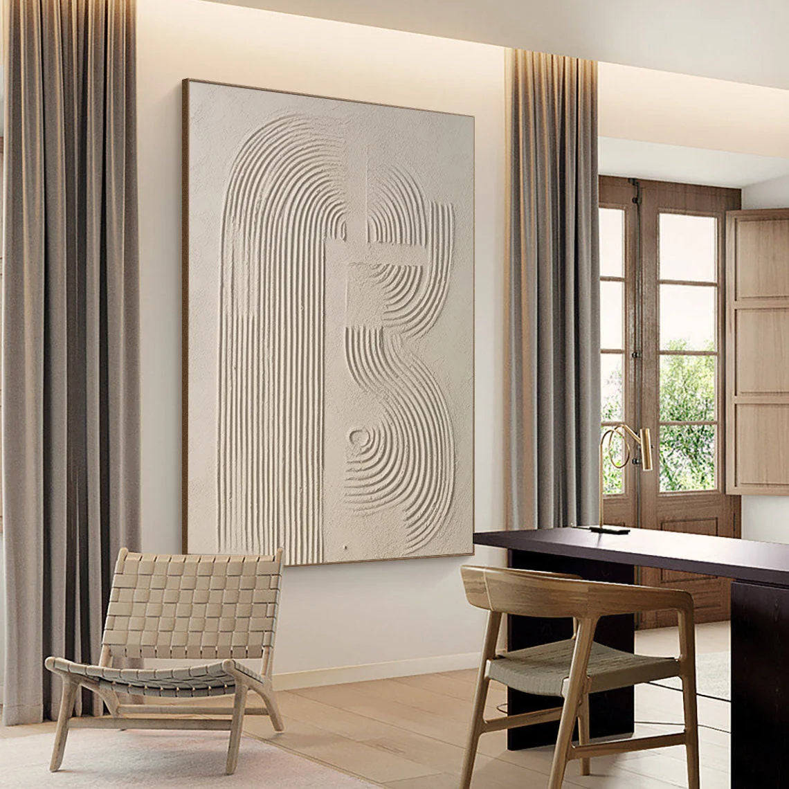 Multicolor Linear Harmony In Sandstone - Artwallpainting