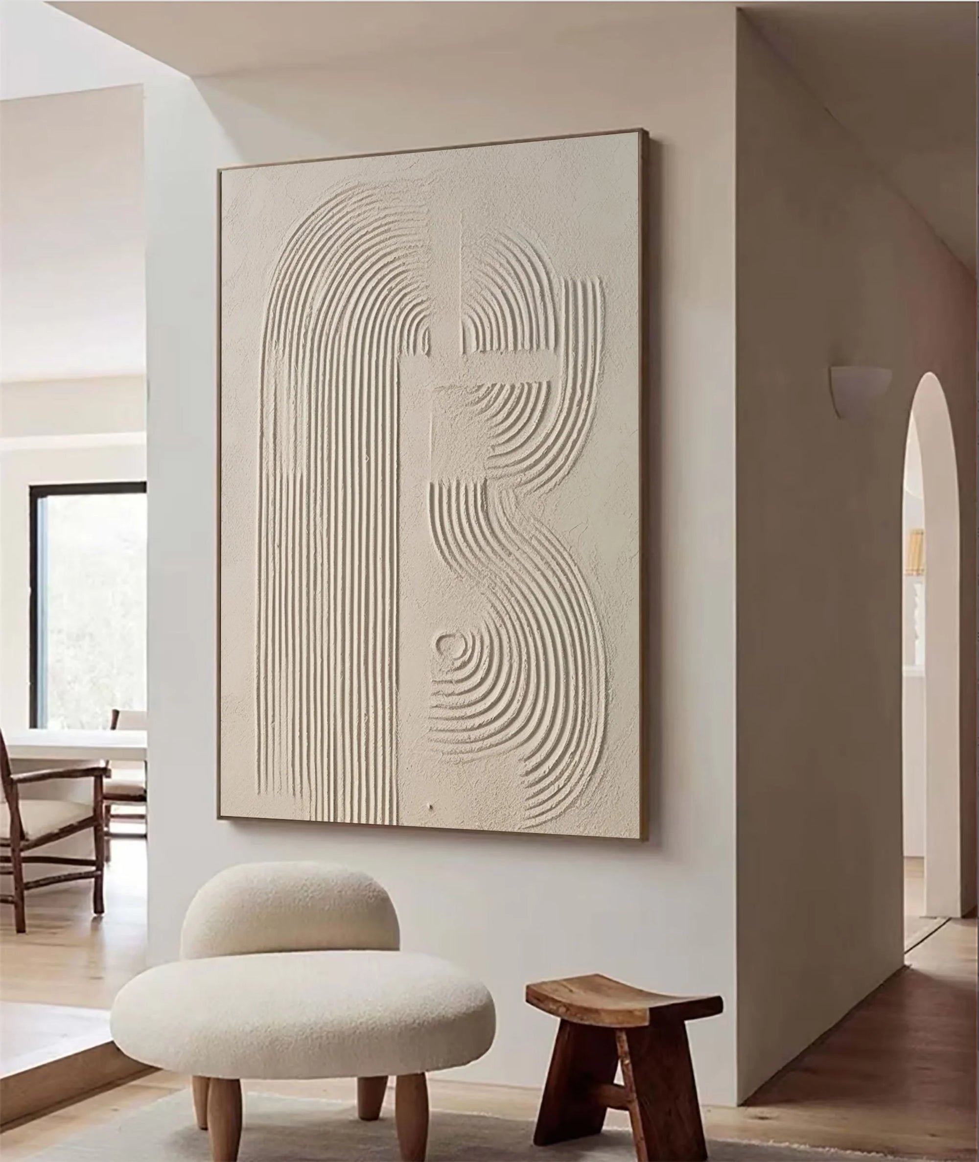 Multicolor Linear Harmony In Sandstone - Artwallpainting
