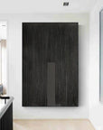 Multicolor Linear Minimalist Canvas With Vertical Accent - Artwallpainting