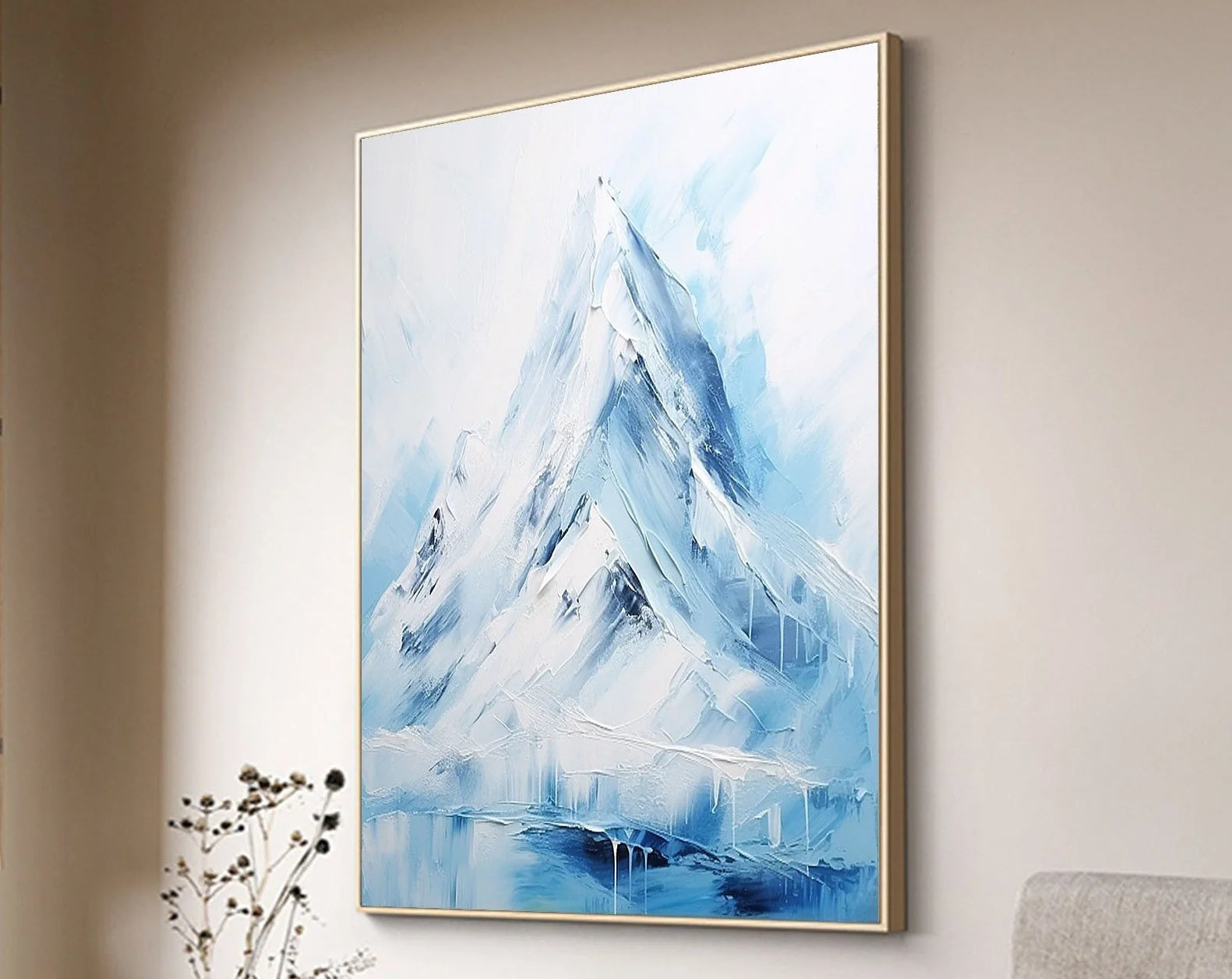 Multicolor Majestic Peaks Abstract Mountain Landscape - Artwallpainting