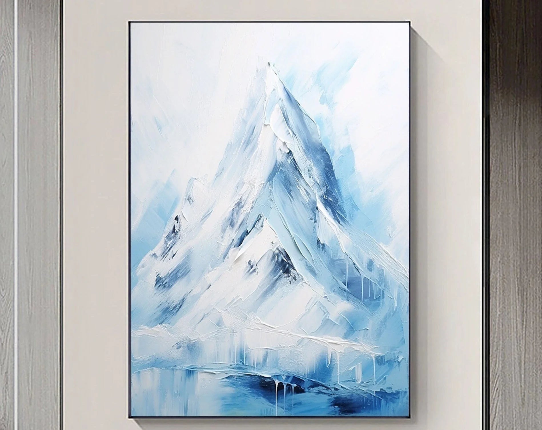Multicolor Majestic Peaks Abstract Mountain Landscape - Artwallpainting