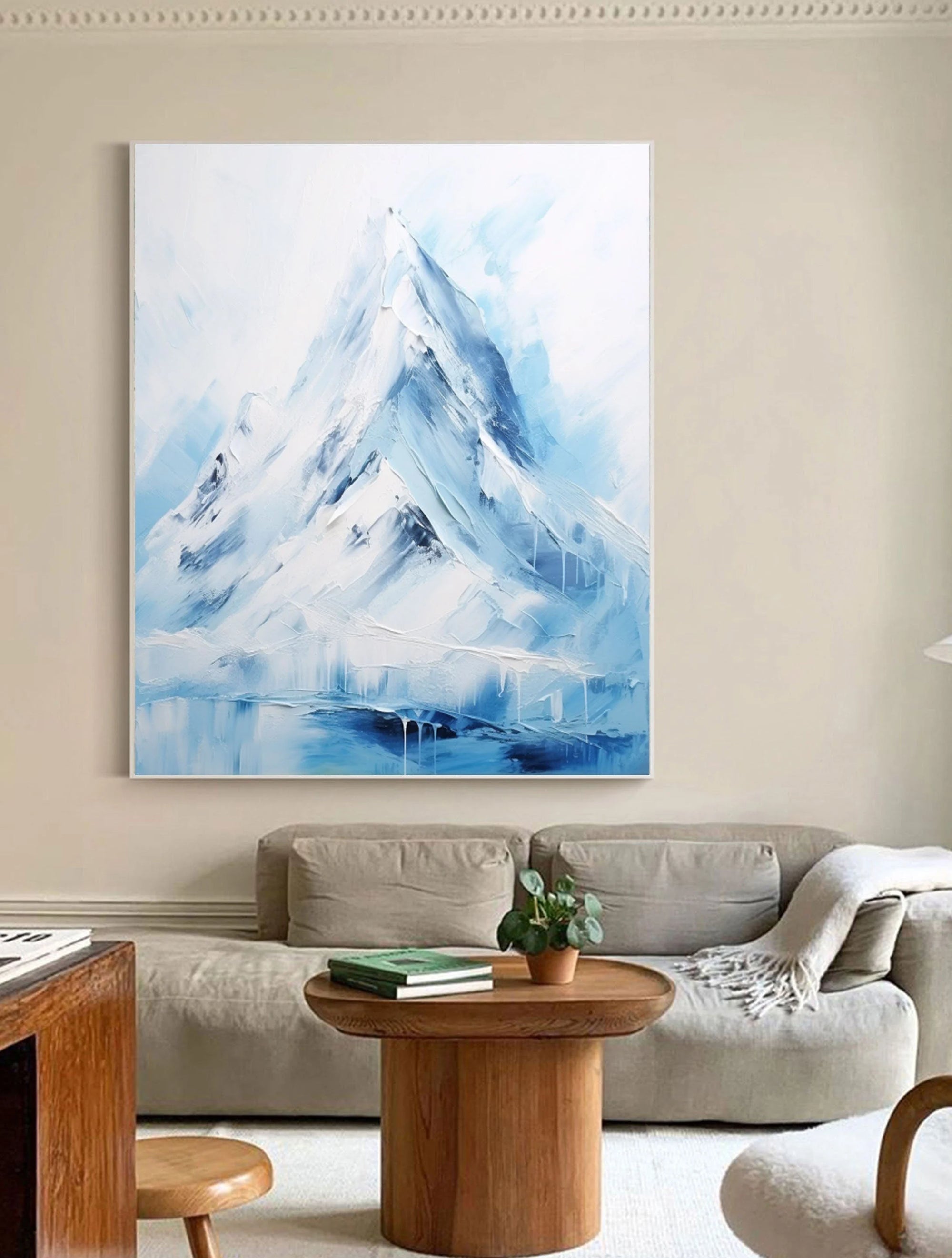 Multicolor Majestic Peaks Abstract Mountain Landscape - Artwallpainting