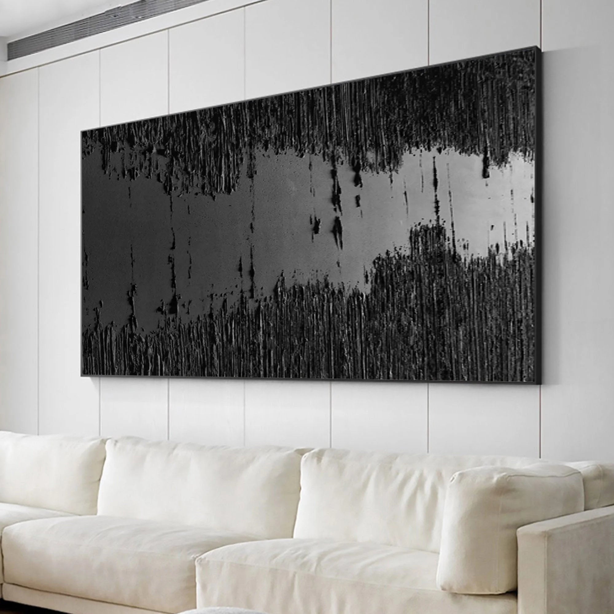 Multicolor Midnight Echo Textured Abstract Canvas Art - Artwallpainting