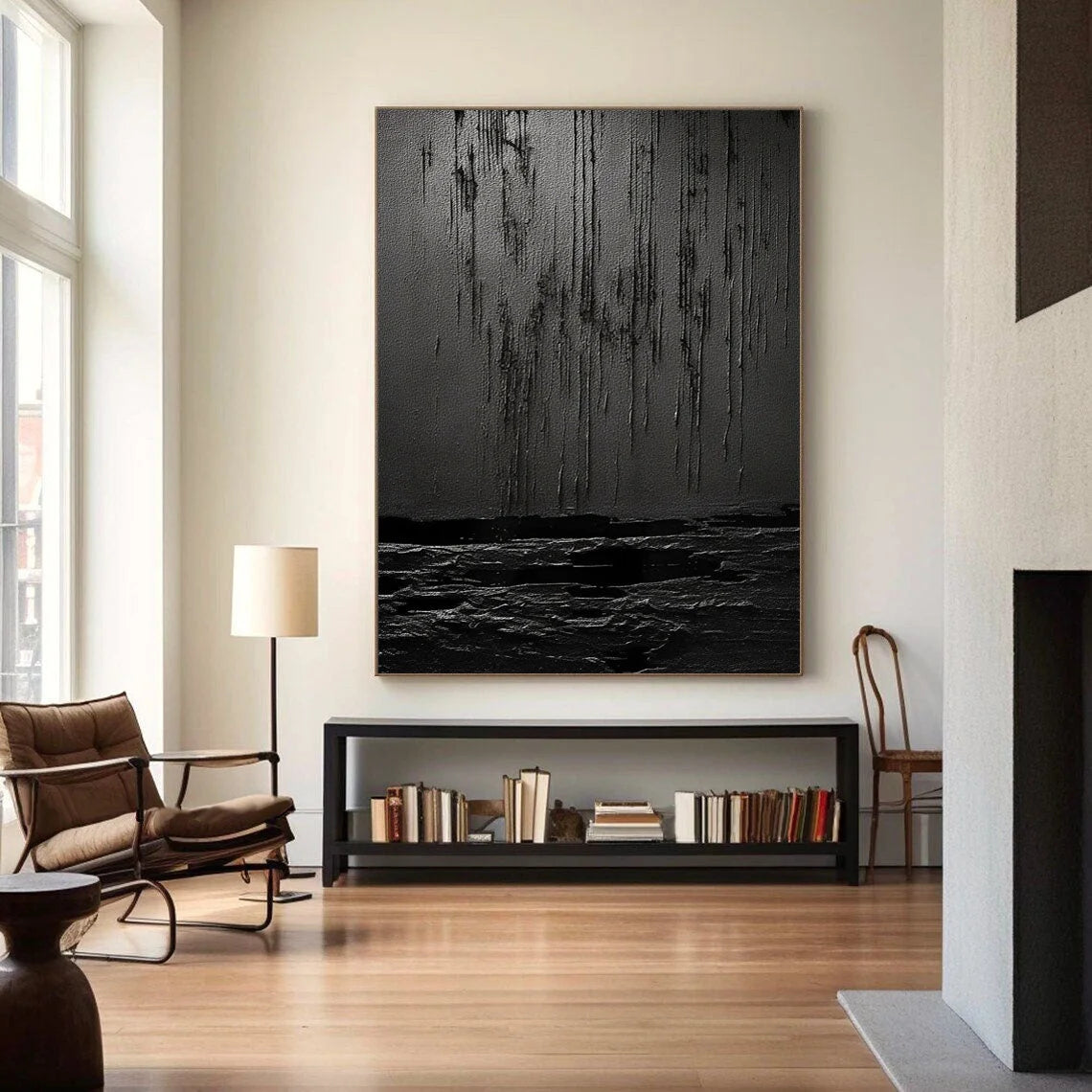 Multicolor Midnight Echoes Canvas Painting For Home Decoration - Artwallpainting