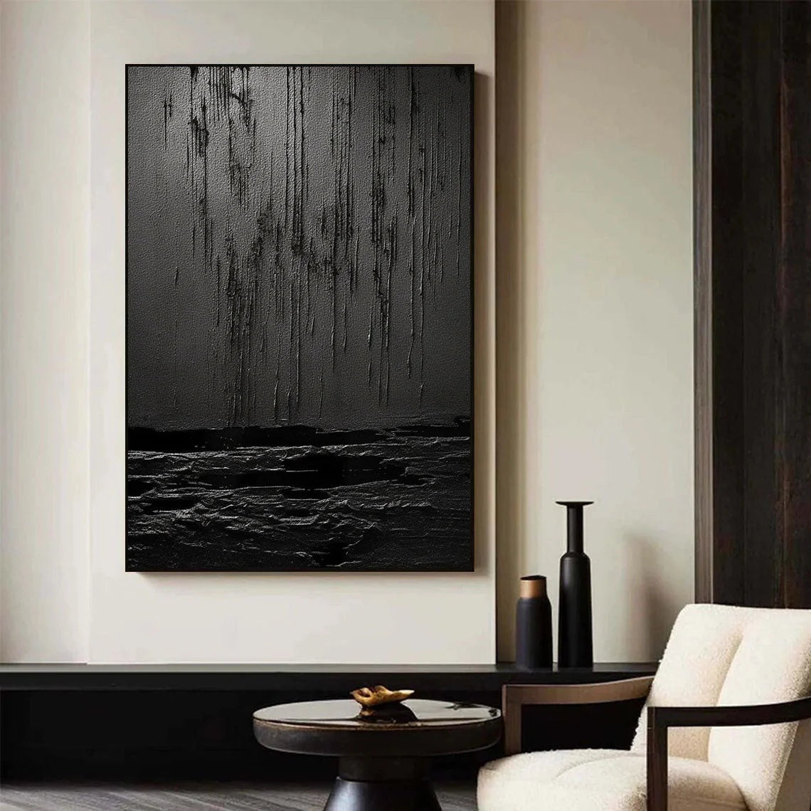 Multicolor Midnight Echoes Canvas Painting For Home Decoration - Artwallpainting