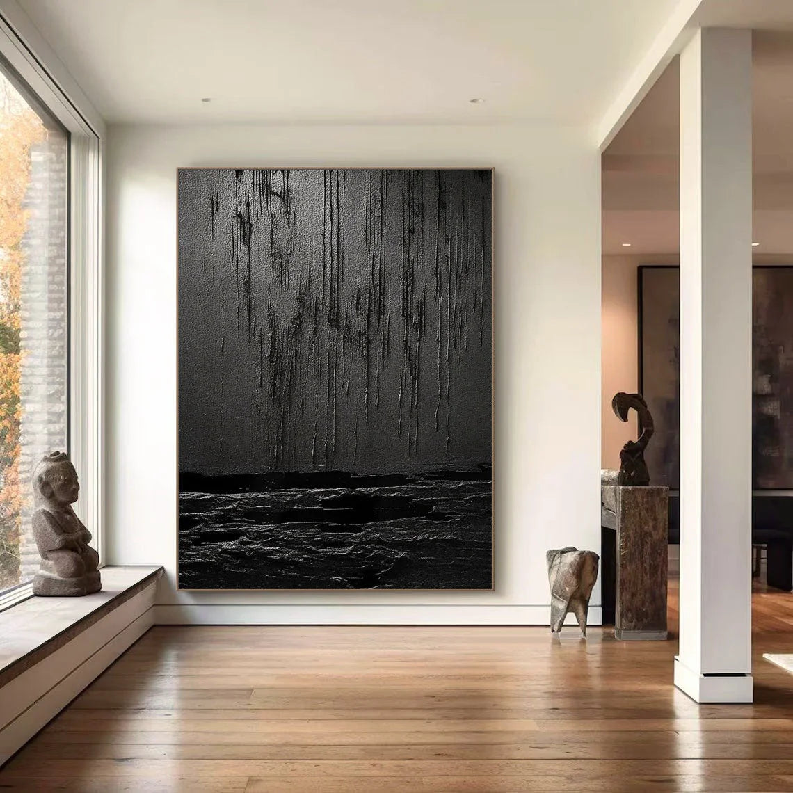 Multicolor Midnight Echoes Canvas Painting For Home Decoration - Artwallpainting