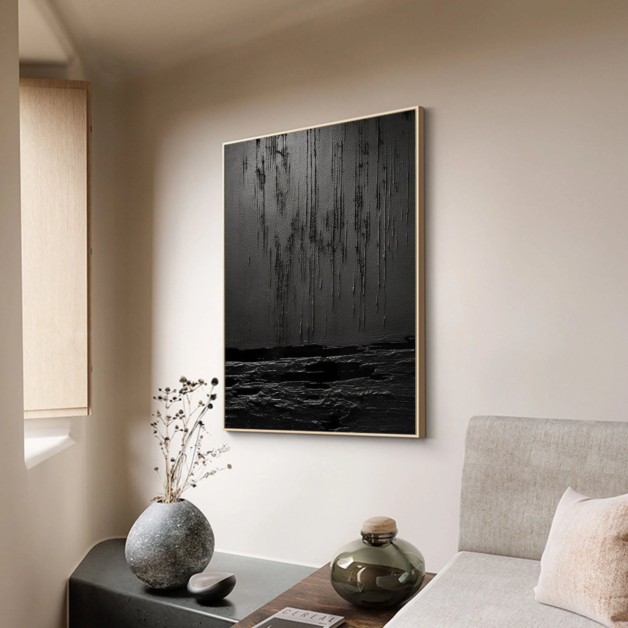 Multicolor Midnight Echoes Canvas Painting For Home Decoration - Artwallpainting