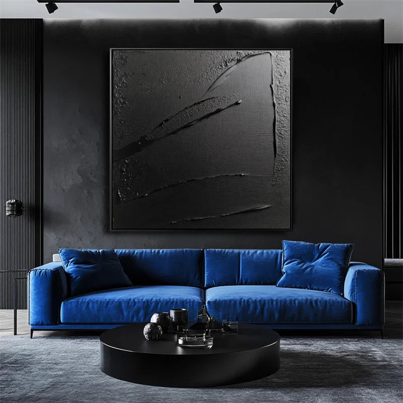 Multicolor Midnight Essence Textured Art - Artwallpainting