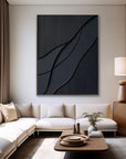 Multicolor Midnight Flow Abstract Textured Canvas Wall Art - Artwallpainting