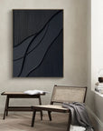 Multicolor Midnight Flow Abstract Textured Canvas Wall Art - Artwallpainting