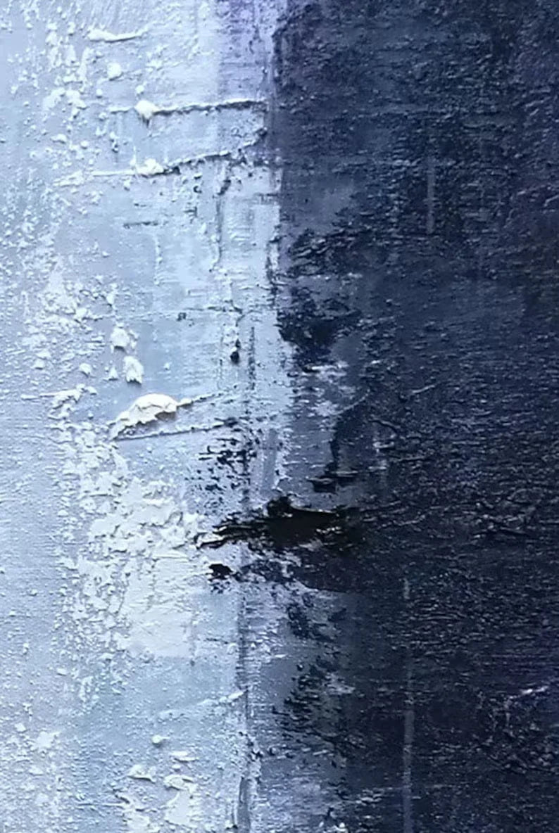 Multicolor Midnight Haze-Vertical Abstract Texture Tranquil Style Wall Art - Artwallpainting